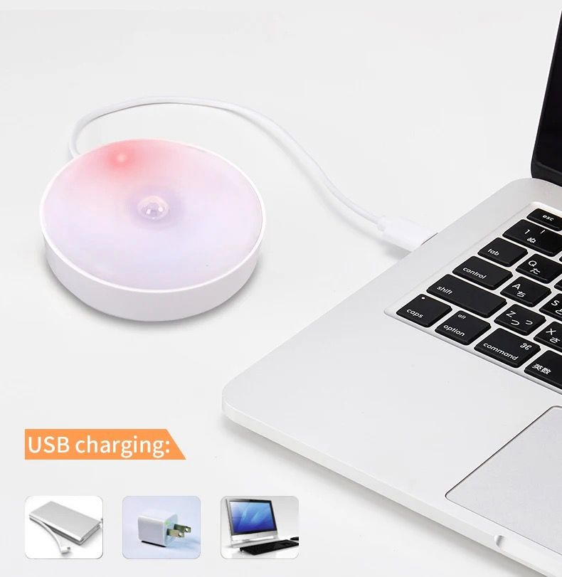 Lámpara LED Recargable USB con Sensor de Movimiento