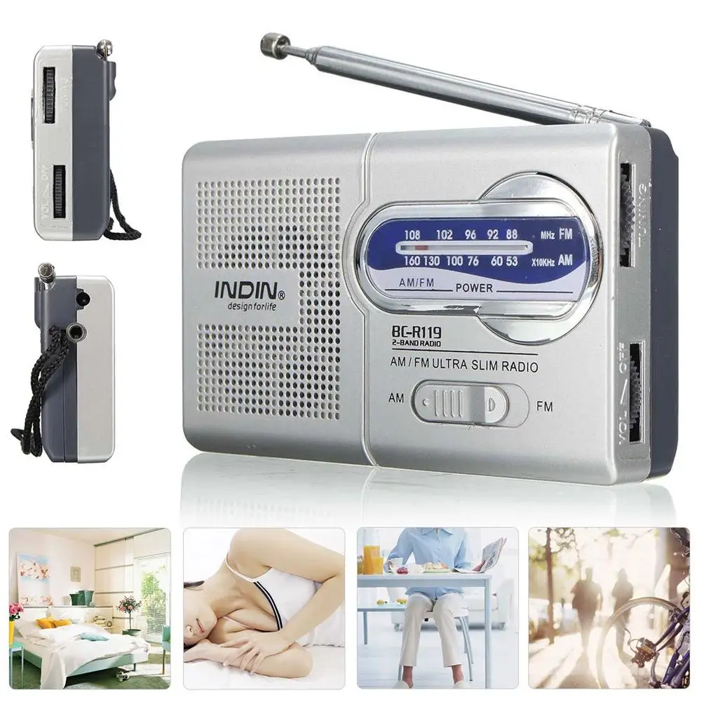 Radio Portátil FM AM de bolsillo Indin BC-R119